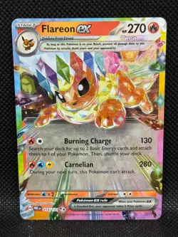 Flareon ex 014/131 Pokemon SV: Prismatic Evolutions Holo NM Near Mint - Image 1