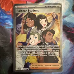 Pokemon Paldean Student 231/091 Paldean Fates Special Illustration Rare Trainer - Image 1