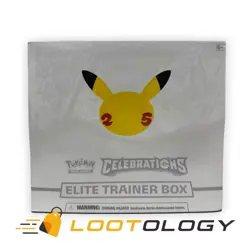 Pokemon Celebrations ETB Elite Trainer Box 25th Anniversary * WATER DAMAGE * 820650809439 - Image 1