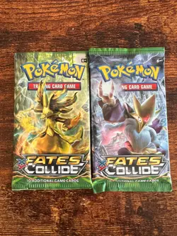 Pokemon Lot Of 2 XY Fates Collide Booster Packs Sealed New 2016 - Image 1