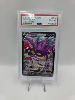 PSA 10 Crobat V TG20 Lost Origin Alternate Art Full SWSH Trainer Gallery Pokemon - Image 1