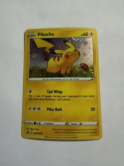 Pokemon TCG Sword & Shield Pikachu SWSH039 Cosmos Holo Promo SWIRL NM! - Image 1