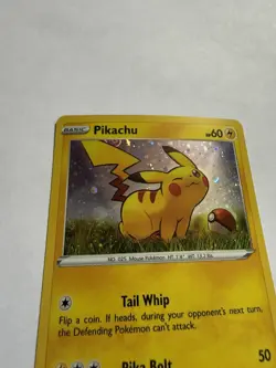 Pokemon TCG Sword & Shield Pikachu SWSH039 Cosmos Holo Promo SWIRL NM! - Image 1