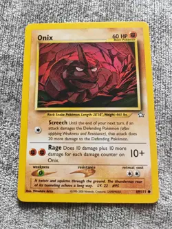 Pokemon TCG Onix Neo Genesis #69/111 Regular Unlimited Common WOTC Vintage LP - Image 1