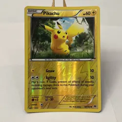 2015 XY - BREAKTHROUGH PIKACHU REVERSE HOLO #48 - Image 1