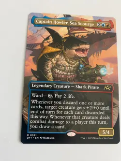x1 Captain Howler, Sea Scourge DFT Aetherdrift MTG 361 RARE BORDERLESS M/NM 1x - Image 1