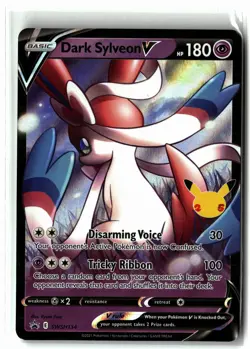 Dark Sylveon V ⭐ SWSH134 Holo Promo Sword & Shield Promo Pokemon NM - Image 1