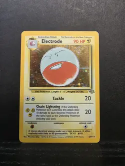 Pokemon TCG Electrode Jungle 2/64 Holo Unlimited Holo Rare Damaged - Image 1