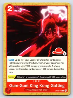 One Piece - OP06-018 - Gum-Gum King Kong Gatling - Stamped R - US Seller - Image 1