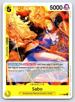 One Piece - P-073 - Sabo - P - Promo US Seller - Image 1