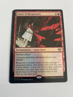 FOIL Curse of Hospitality x1 Innistrad: Crimson Vow 1x Magic the Gathering MTG - Image 1