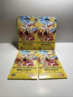 One Piece OP05 EB04 Adventure on Kami Island Sleeved Booster Pack Lot 4 English - Image 1