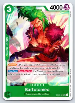 One Piece - OP07-031 - Bartolomeo - UC - US Seller - Image 1