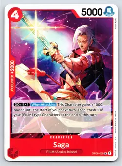 One Piece - OP06-006 - Saga - UC - US Seller - Image 1