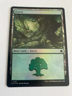 Forest (Foil) 0281 - Foundations - Magic the Gathering (MTG) - Image 1