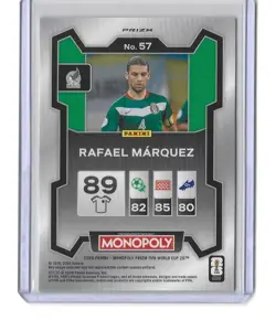 2026 Panini Prizm Monopoly FIFA World Cup Rafael Marquez Monopoly Orange Gold SP - Image 2