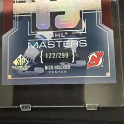 2025-26 SP Game Used NHL Masters /299 Nico Hischier New Jersey Devils - Image 3