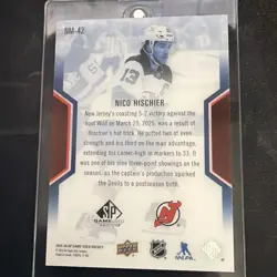 2025-26 SP Game Used NHL Masters /299 Nico Hischier New Jersey Devils - Image 4