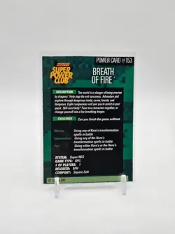Breath of Fire POWER CARD Nintendo Super Power Club Magazine #153 PROMO (SP) - Image 2