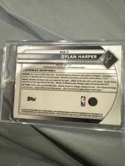 2025/26 Bowman Chrome Dylan Harper Red Rookie Refractor SP Spurs RC - Image 5