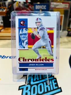 2021 Panini Chronicles Josh Allen Red SP # /399 Buffalo Bills - Image 1