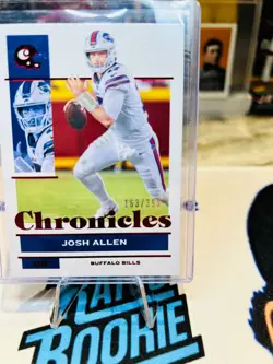 2021 Panini Chronicles Josh Allen Red SP # /399 Buffalo Bills - Image 2