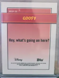 2026 Topps Disney Neon Goofy /50 SP Gold Wave Mickey Shorts #MSSP-20 - Image 2