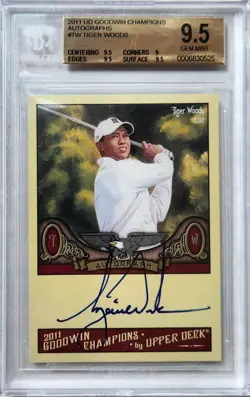 2011 UD Goodwin Champions Tiger Woods Auto BGS 9.5 SP - Image 1