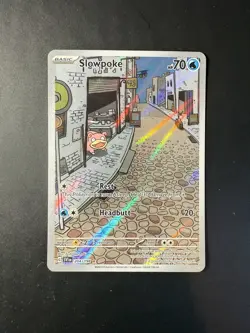 Slowpoke 204/198 Scarlet Violet Base Set Illustration Rare Pokemon Card best - Image 1