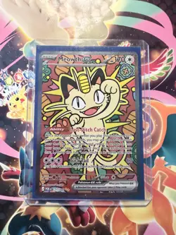 Meowth Ex 121/88 Full Art Pokemon Perfect Order Card Mint Condition - Image 1