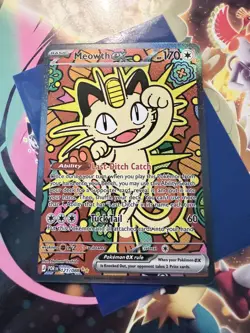 Meowth Ex 121/88 Full Art Pokemon Perfect Order Card Mint Condition - Image 4