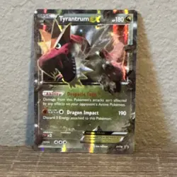 Pokemon Tyrantrum EX Promo Holo 180 HP XY Set XY70 Dragon Basic Card - Image 1