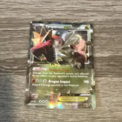 Pokemon Tyrantrum EX Promo Holo 180 HP XY Set XY70 Dragon Basic Card - Image 3
