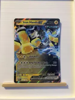 Pokemon Card Iron Hands ex 070/182 Double Rare Paradox Rift - Near Mint - Image 1