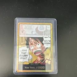 One Piece CCG Don!! Card Ring That Golden Bell!! Luffy Standard Regular - Image 1