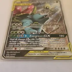 Pokemon TCG Celebi & Venusaur GX TAG TEAM SM167 Promo Holo Card 2019 - Image 3