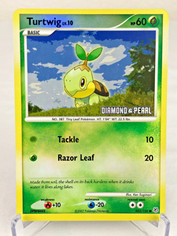 Turtwig - Diamond & Pearl 103/130 Burger King Reverse Holo Pokemon Card - LP / M - Image 1