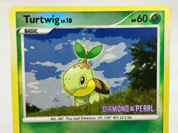 Turtwig - Diamond & Pearl 103/130 Burger King Reverse Holo Pokemon Card - LP / M - Image 3
