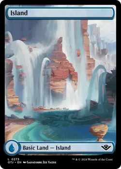 MTG Island (0273) [Outlaws of Thunder Junction] Foil Near Mint Magic - Image 1