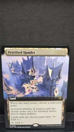 Petrified Hamlet (Extended Art) R Secrets of Strixhaven 362 NM - Image 1