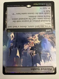 Petrified Hamlet ** FOIL EXTENDED ART ** #362 - Secrets of Strixhaven - NM MTG - Image 2