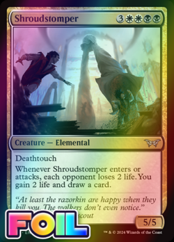 x1 Shroudstomper DSK Duskmourn MTG 233 FOIL UNCOMMON M/NM 1x - Image 1