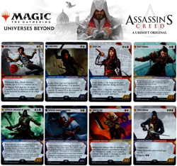 x8 (1/ea) Complete Uncommon Assassin Set - Showcase - Assassin's Creed UC NM MTG - Image 1