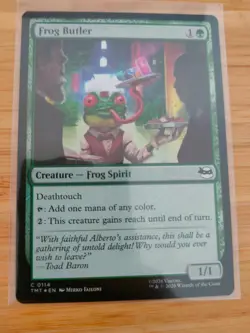 MTG Frog Butler (FOIL) 0114 Teenage Mutant Ninja Turtles M/NM Free UK P&P - Image 1