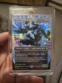 Spider-Man 235 Textured Foil Black Suit - Image 1