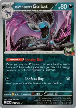 Pokemon TCG - Team Rocket's Golbat - Reverse Holo - Destined Rivals - 121/182 - Image 1