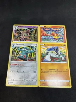 Pokemon Shinji Kanda Art Lot–4 Card Set (Magmar-Beheeyem-Bronzong-Sawk) NM - Image 1