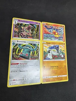 Pokemon Shinji Kanda Art Lot–4 Card Set (Magmar-Beheeyem-Bronzong-Sawk) NM - Image 3