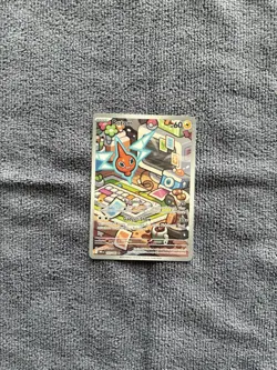 Pokemon TCG Rotom 197/182 Destined Rivals Illustration Rare Full Art Holo - Image 1