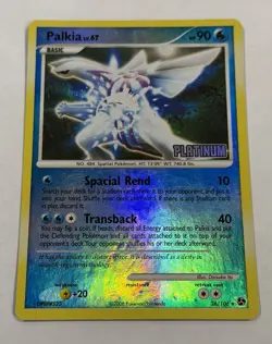 Pokemon PALKIA Card 26/106 Reverse Holo Rare STAMPED LP PLATINUM Light Play TCG - Image 2